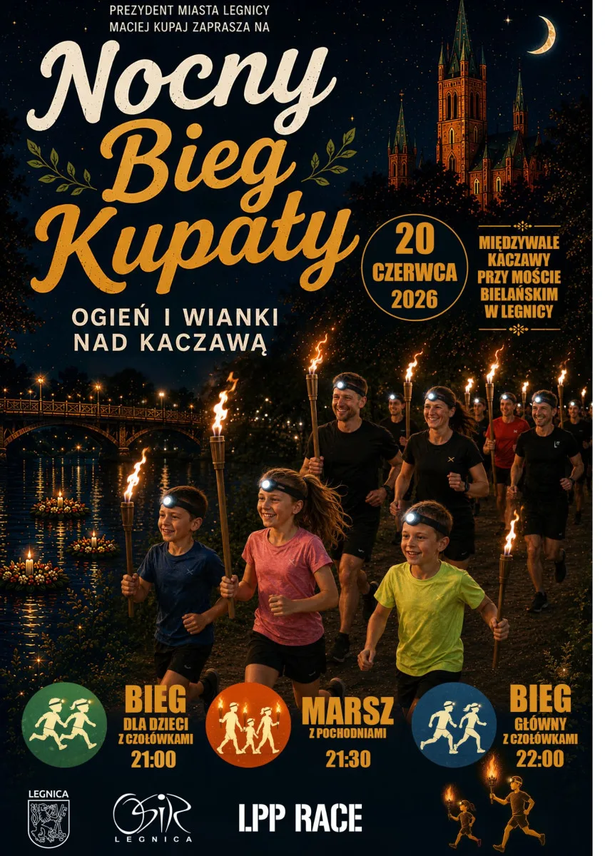 Nocny Bieg Kupały w Legnicy