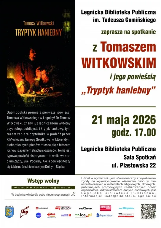 Premiera debiutanckiej powieści Tomasza Witkowskiego w Legnicy