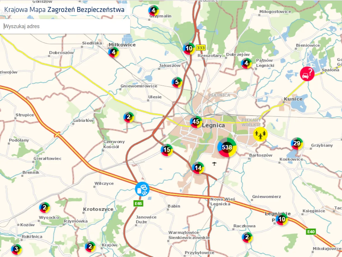 Analiza działania Krajowej Mapy Zagrożeń Bezpieczeństwa w powiecie legnickim – kwiecień 2026