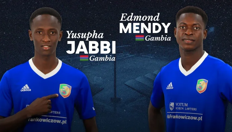 Gambijscy piłkarze Yusupha Jabbi i Edmond Mendy dołączają do Miedzi U19