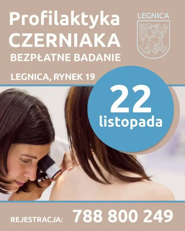 Bezpłatne badania dermatoskopowe w Legnicy