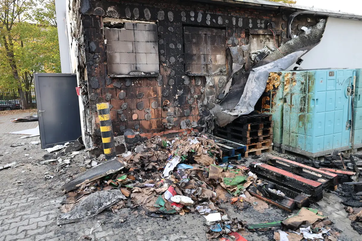 Zatrzymanie mężczyzny po pożarze sklepu przy instalacji gazowej w Legnicy