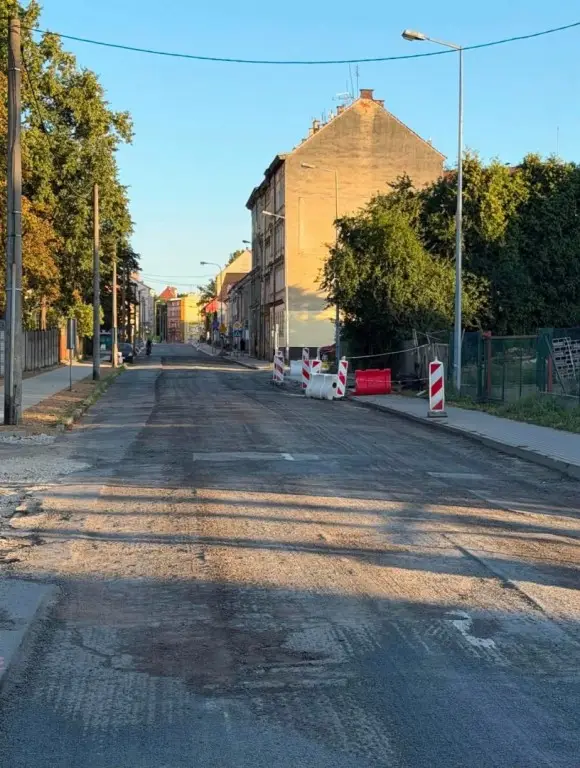 Przebudowa ul. Działkowej w toku