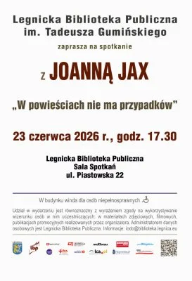 Spotkanie autorskie z Joanną Jax w Legnicy