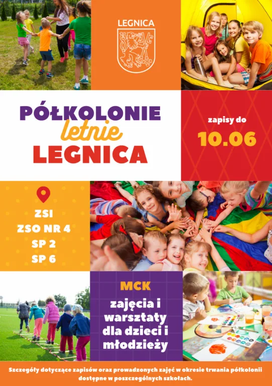 Program letnich półkolonii w Legnicy na 2026 rok