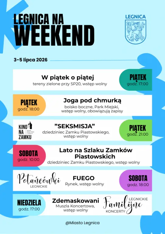 Interesujący weekend kulturalno-sportowy w Legnicy