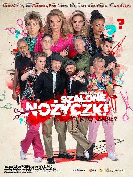 Spektakl 'Szalone Nożyczki' – interaktywna komedia kryminalna