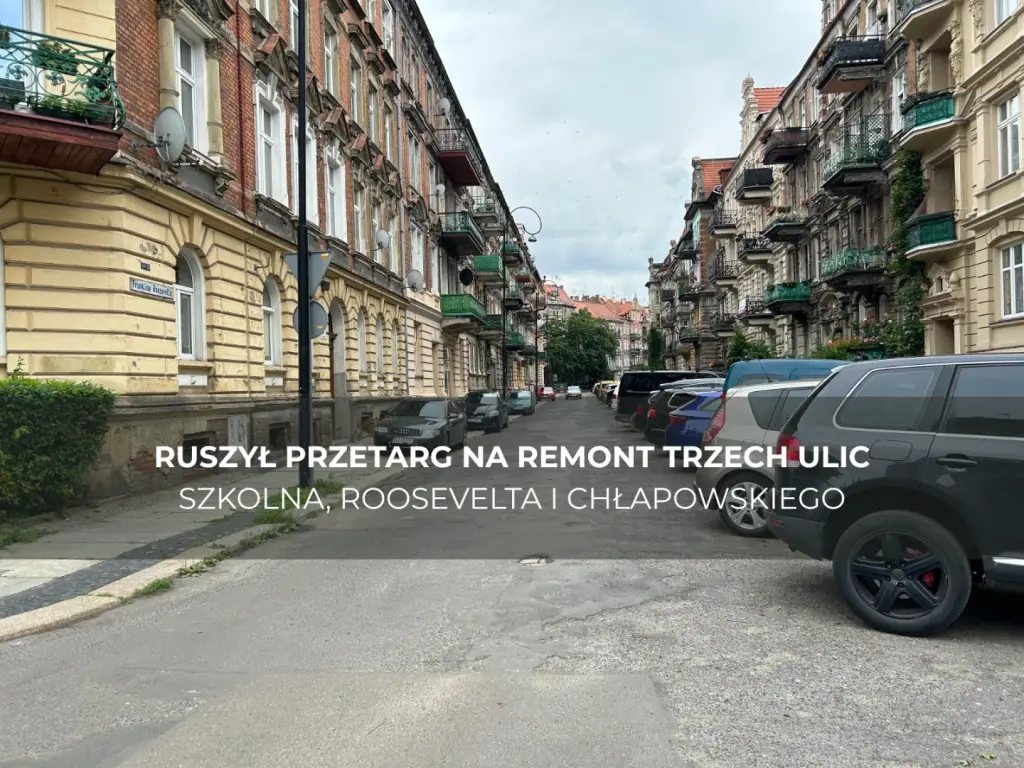 Przetarg na remont trzech ulic ogłoszony w Legnicy