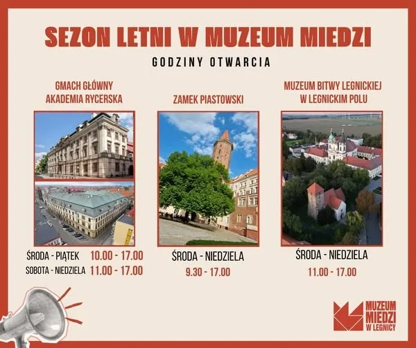 Muzeum Miedzi w Legnicy rozpoczyna letni sezon