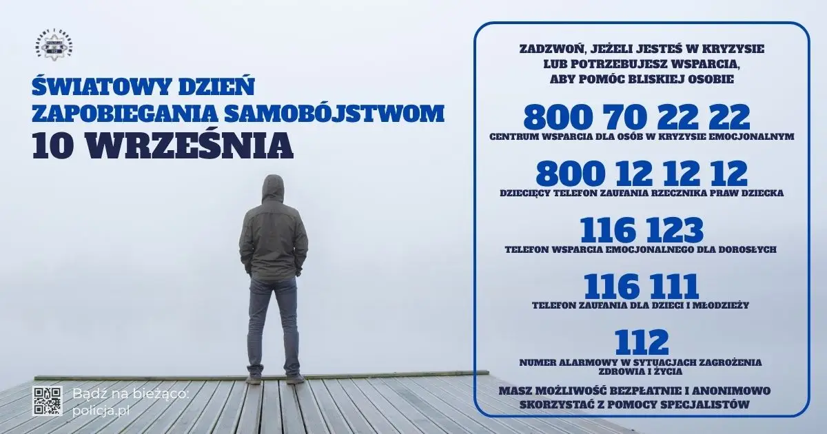 Światowy Dzień Zapobiegania Samobójstwom i działania Policji