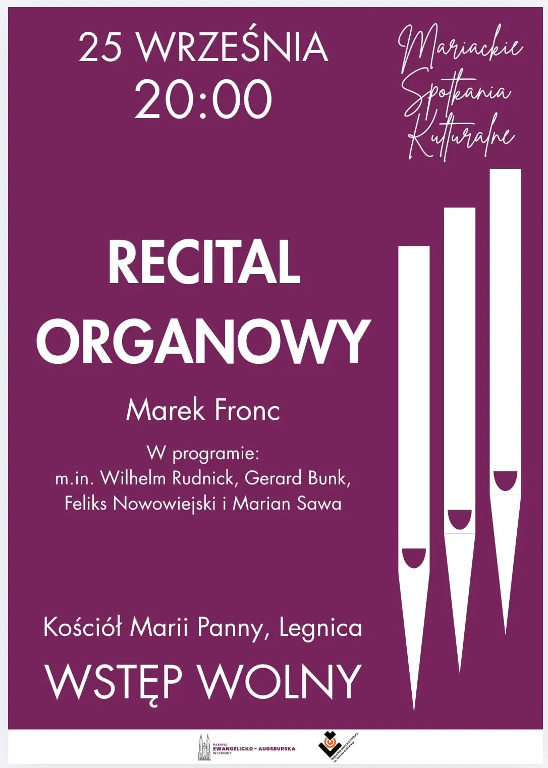 Recital organowy w Kościele Marii Panny z Markiem Froncem