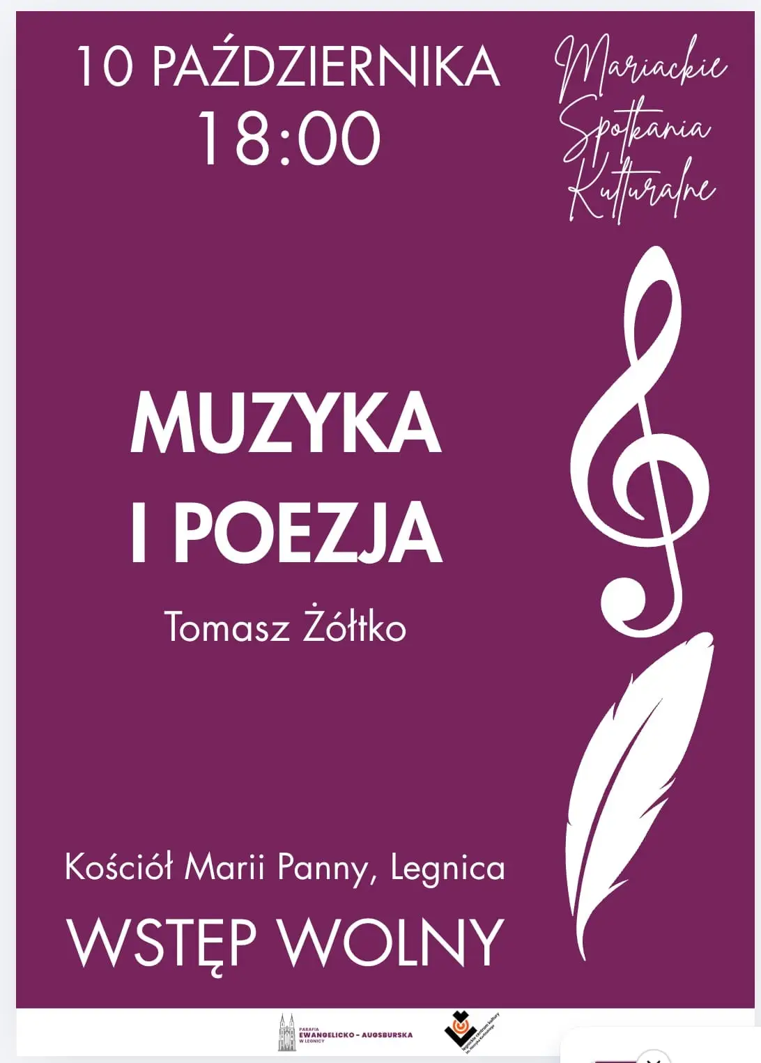 Koncert Tomasza Żółtko w Ewangelickim Kościele Marii Panny