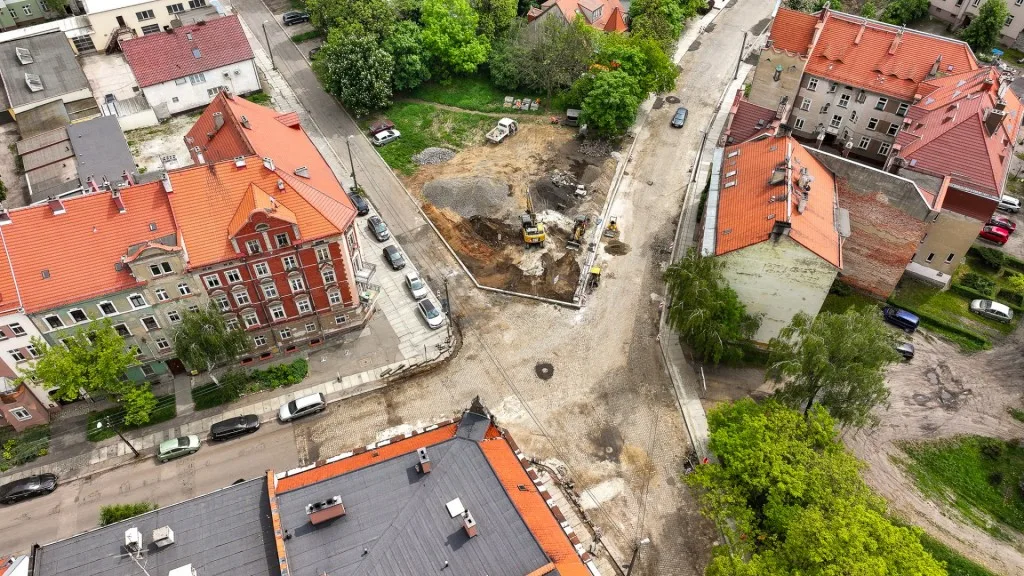 Postępy w modernizacji ulicy Działkowej