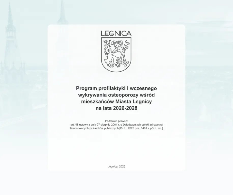 Nowy program profilaktyki osteoporozy w Legnicy
