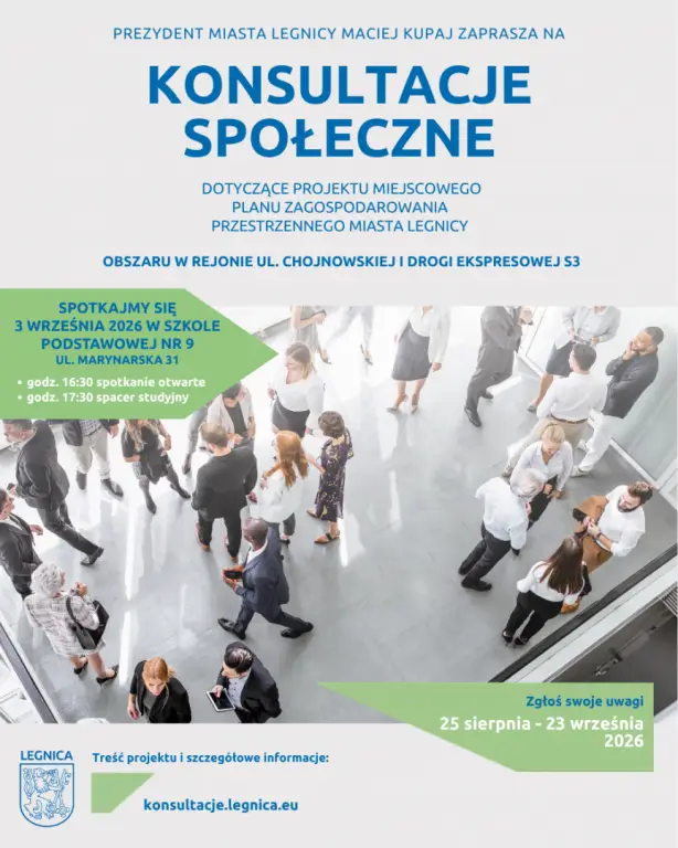 Konsultacje społeczne dotyczące planu zagospodarowania przestrzennego w rejonie ul. Chojnowskiej i S3