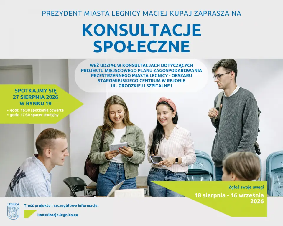 Konsultacje społeczne dotyczące Staromiejskiego Centrum w Legnicy