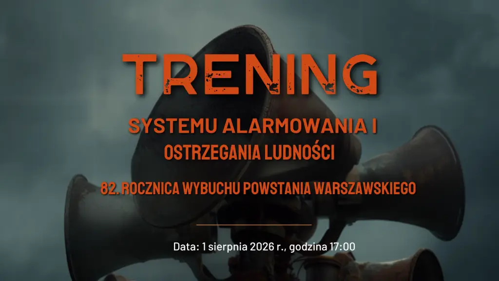 Test systemu alarmowania w Legnicy zaplanowany na 1 sierpnia 2026 roku
