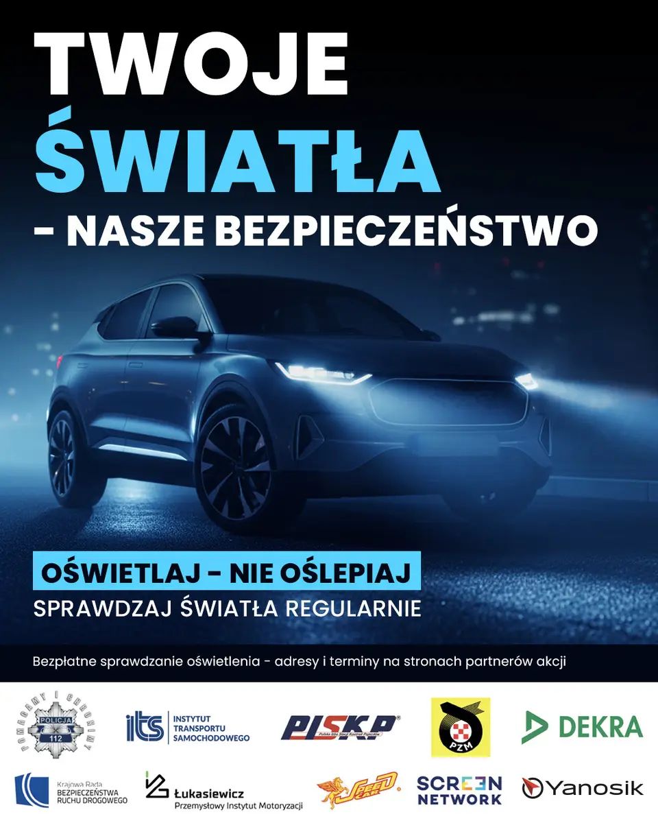 Bezpłatna kontrola świateł samochodowych w Białej i Lisowicach