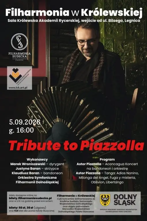 Koncert Tribute to Piazzolla w Filharmonii w Królewskiej