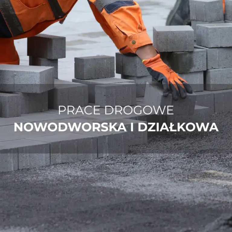 Postęp prac drogowych na ul. Nowodworskiej i Działkowej w Legnicy
