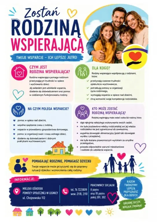 Legnicki MOPS rekrutuje rodziny wspierające