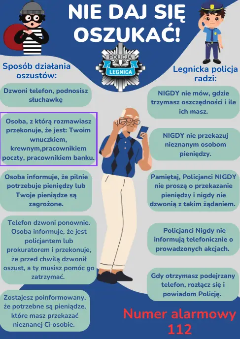 Ostrzeżenie przed oszustami podszywającymi się pod bankowych pracowników