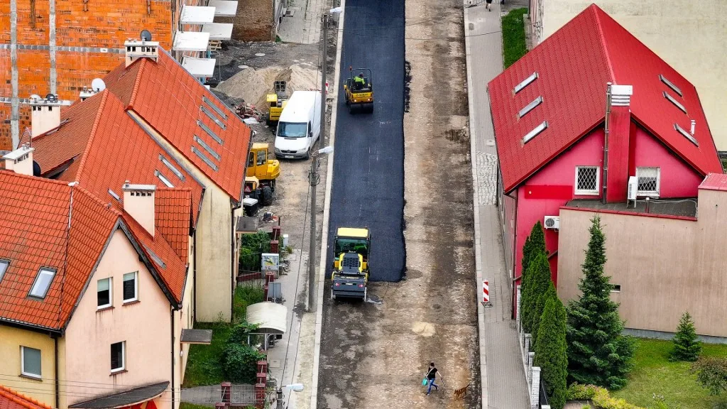 Postępy w modernizacji ul. Działkowej