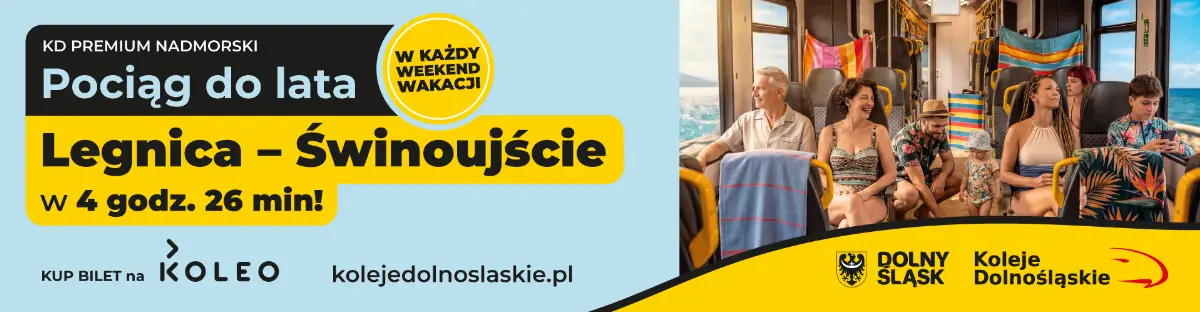 Koleje Dolnośląskie oferują weekendowe połączenia nad Bałtyk