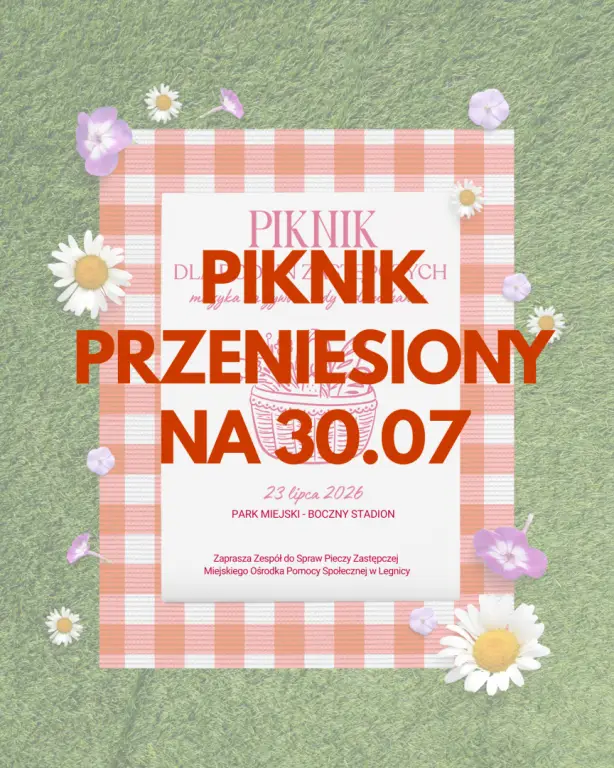 Zmiana terminu pikniku dla rodzin zastępczych w Parku Miejskim