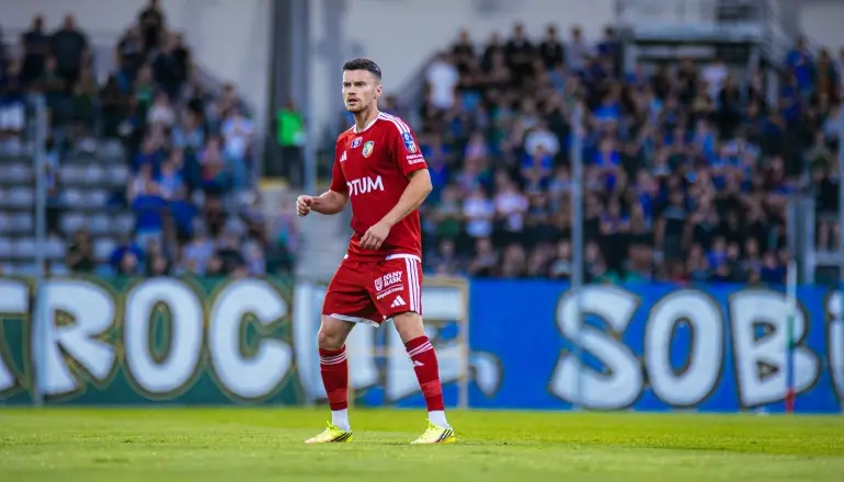 Mateusz Bochnak po meczu z Chrobrym Głogów w STS Pucharze Polski