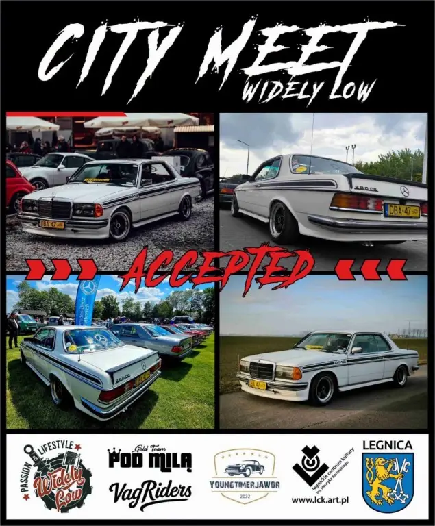 Motoryzacyjne spotkanie „Widely Low City Meet – Legnica” podczas Imienin Ulicy NMP