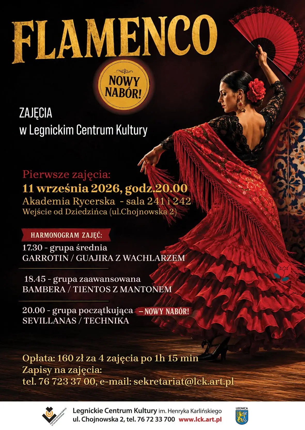 Nowy nabór na zajęcia flamenco w Legnickim Centrum Kultury