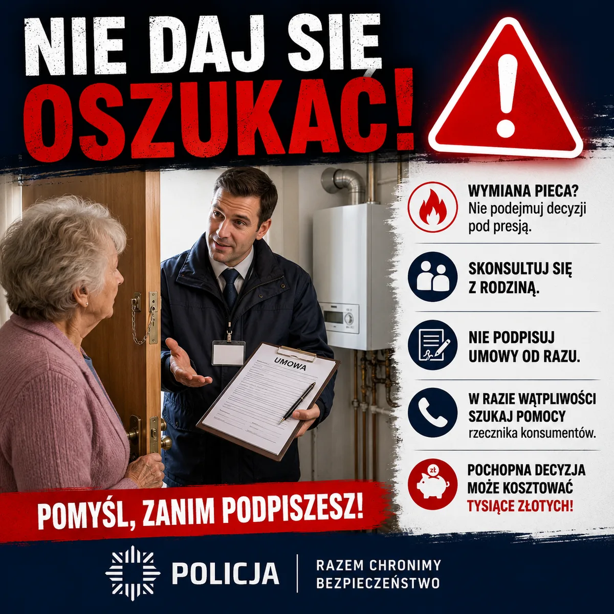 Ostrzeżenie przed pochopną wymianą pieców gazowych