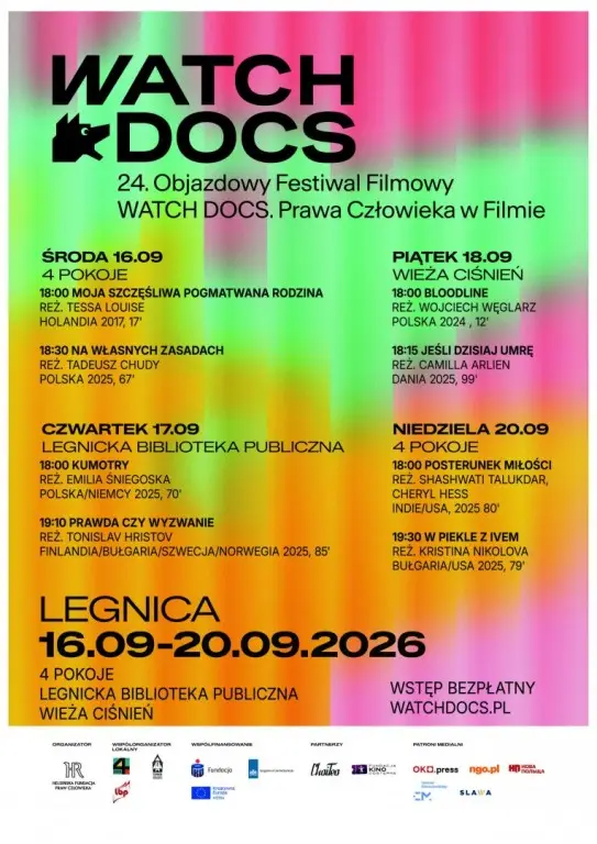 Festiwal Filmowy WATCH DOCS odbędzie się w Legnicy