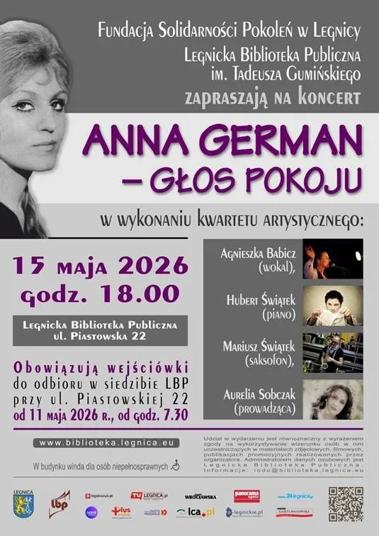Koncert Anny German w Legnicy - „Głos pokoju”