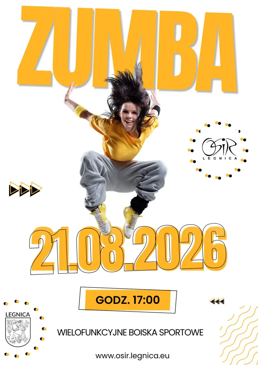 Zumba w Parku Miejskim w Legnicy