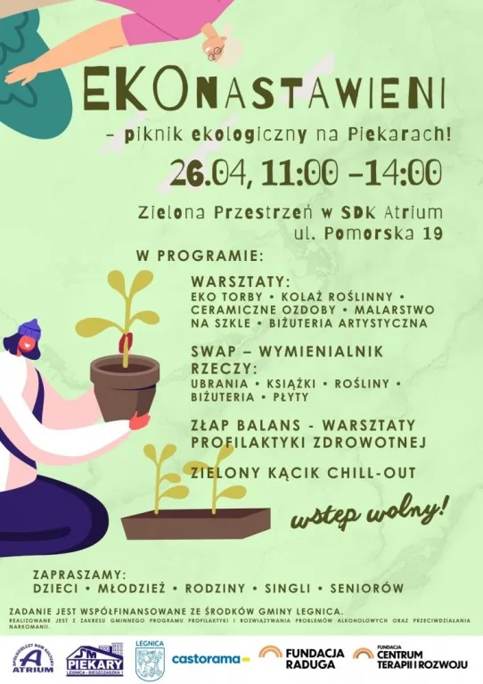 Piknik ekologiczny oraz zdrowie psychiczne w SDK Atrium na Piekarach