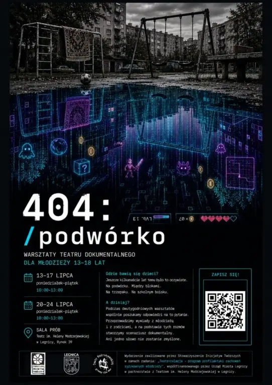 Warsztaty teatru dokumentalnego dla młodzieży „404: /podwórko”